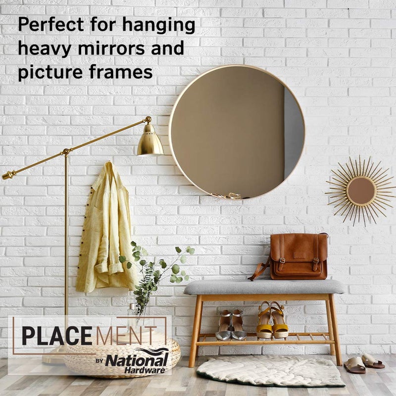 National Hardware N260-143 Heavy Duty Mirror & Picture Hanger, Mill, 12" - Image 5